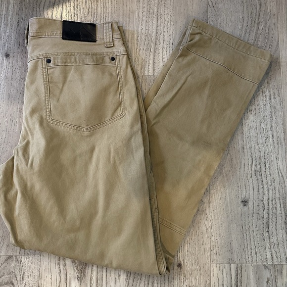 Wrangler ATG Pants Mens 36x34 Tan Cargo AllTerrain Gear Outdoor Hiking Stretch - Picture 1 of 10